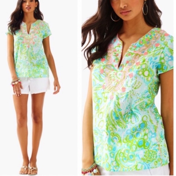 Lilly Pulitzer Sea Breeze Tunic - Picture 7 of 7